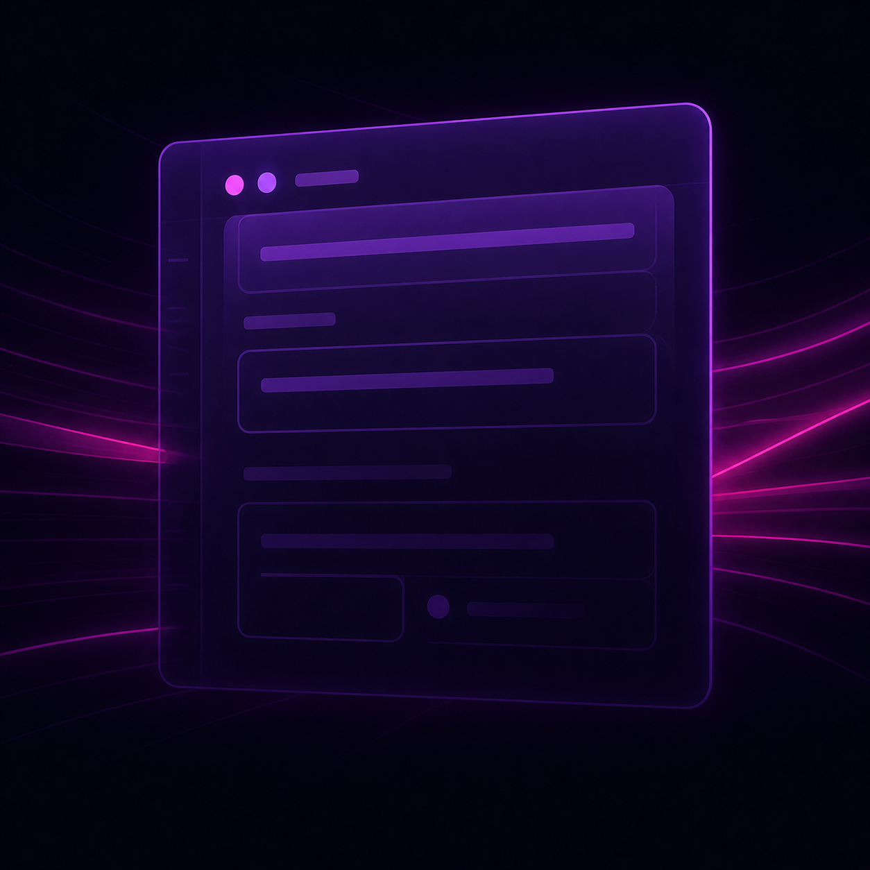 Interface de lancement de projet Le Hub